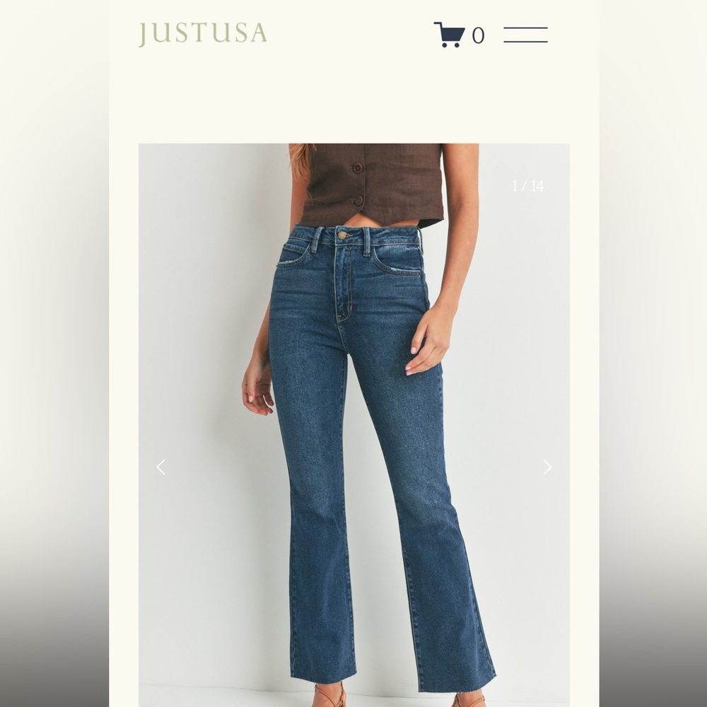 JustUSA Belmont Vintage Flare Light Wash Jeans